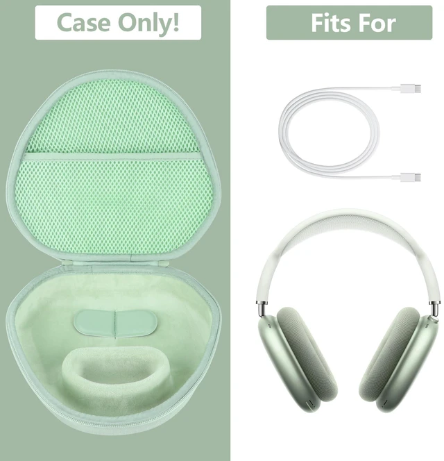 Alt view image 3 of 5 - RIYADAone Hard Case Replacement for Apple Airpods Max Over-Ear Headphones