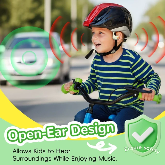 Alt view image 2 of 5 - ANCwear Kids Open Ear Headphones, 85dB Volume Limit, Ages 5+