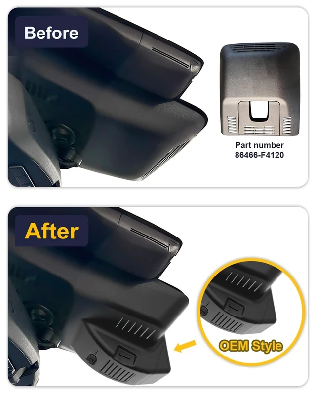 Alt view image 2 of 5 - Fitcamx 4K Dash Cam Compatible with 2026 Toyota C-HR SE XSE, BEV (HD2-6512), Integrated OEM Look, UHD 2160P Video, Built-in WiFi & APP, Loop Recording, G-Sensor, Easy to Install, 64GB Card