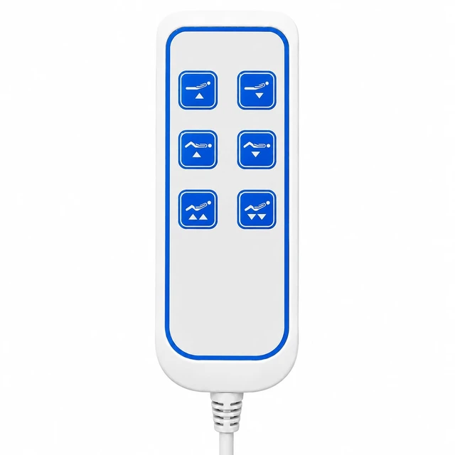Alt view image 5 of 5 - NIUWAXIYU Replacement Wired Remote Control for Ergomotion Adjustable Bed Base E4 Y8C8. 14070307 (Not for E4+ and Other Models)
