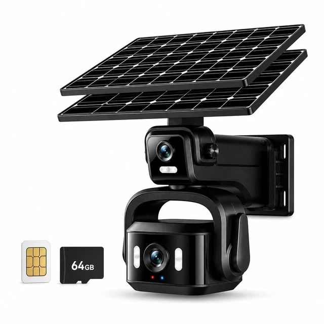 Main image of HCWLY LINK 4G LTE 4K Solar Security Camera, Large