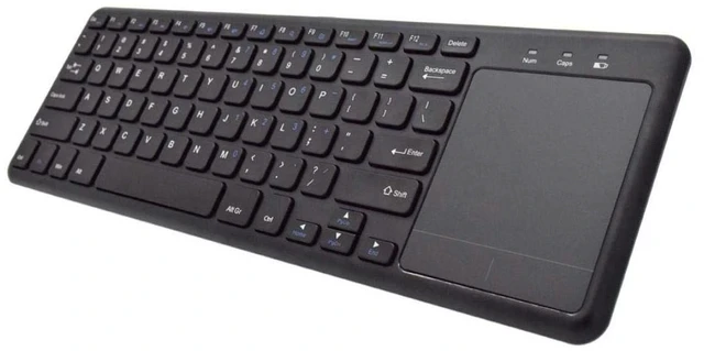 Main image of BoxWave Keyboard Compatible with Chuwi UBook Xpro - MediaOne Keyboard with TouchPad, USB Fullsize PC Wireless TrackPad - Jet Black
