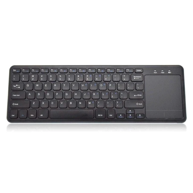 Alt view image 2 of 4 - BoxWave Keyboard Compatible with Chuwi UBook Xpro - MediaOne Keyboard with TouchPad, USB Fullsize PC Wireless TrackPad - Jet Black