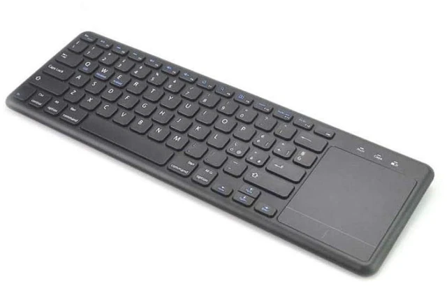 Alt view image 3 of 4 - BoxWave Keyboard Compatible with Chuwi UBook Xpro - MediaOne Keyboard with TouchPad, USB Fullsize PC Wireless TrackPad - Jet Black
