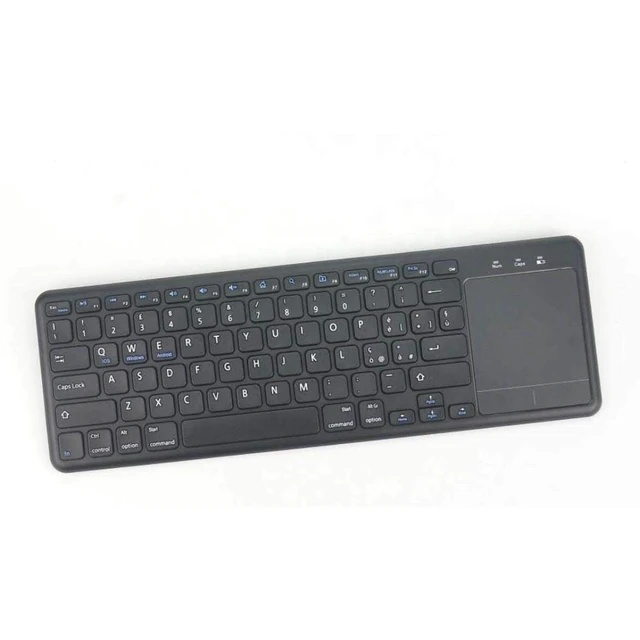 Alt view image 4 of 4 - BoxWave Keyboard Compatible with Chuwi UBook Xpro - MediaOne Keyboard with TouchPad, USB Fullsize PC Wireless TrackPad - Jet Black