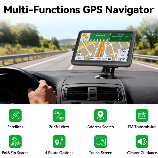 Alt view image 4 of 5 - 7" Car GPS Navigator,Commercial GPS Navigation for Semi Trucker Driver