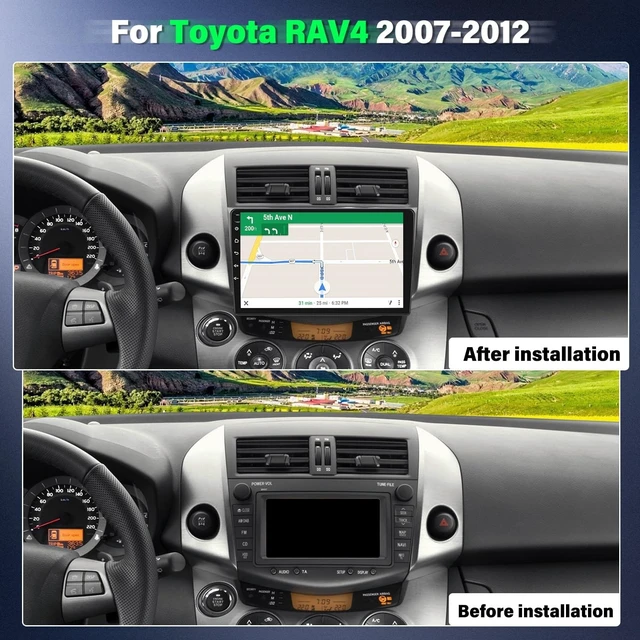 Alt view image 2 of 5 - EWLSAC Android 13.0 Double Din Car Stereo Radio Player for Toyot-a RAV4 2007-2012 9 Inch HD Touch Screen Car Audio Receiver with GPS Navigation Bluetooth Head Unit Supports Backup Camera, 2G+32G