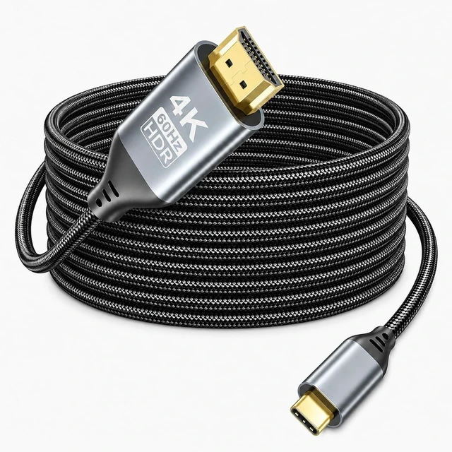 Main image of USB C to HDMI Cable 20FT for Home & Office, 4K@60Hz Long HDMI Cable