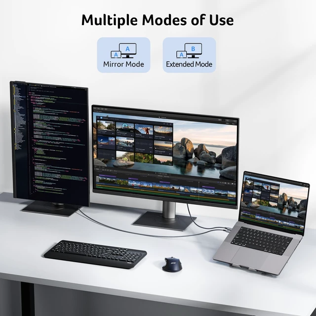 Alt view image 4 of 5 - Acer USB C to Display Port 1.4 Cable 6.6FT(8K@60Hz 4K@240Hz) Unidirectional