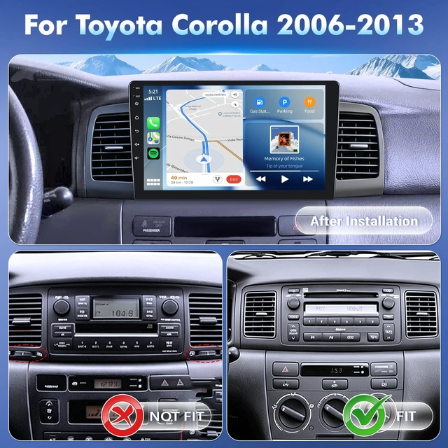 Alt view image 2 of 5 - 4Core+64G Android Car Radio for Toyota Corolla 2006-2013
