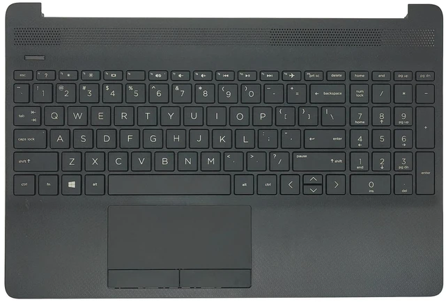 Main image of Jxjslp Replacement Upper Case Palmrest for HP 15T-DW 15-DW 15S-DU Series Laptop Top Cover Keyboard Assembly L94460-001 AP2H8000E00 Black