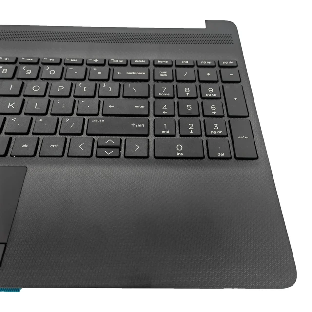 Alt view image 3 of 5 - Jxjslp Replacement Upper Case Palmrest for HP 15T-DW 15-DW 15S-DU Series Laptop Top Cover Keyboard Assembly L94460-001 AP2H8000E00 Black