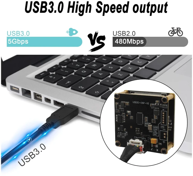 Alt view image 3 of 5 - MMlove USB 3.0 Global Shutter Camera Module, 1200P 120FPS High Speed