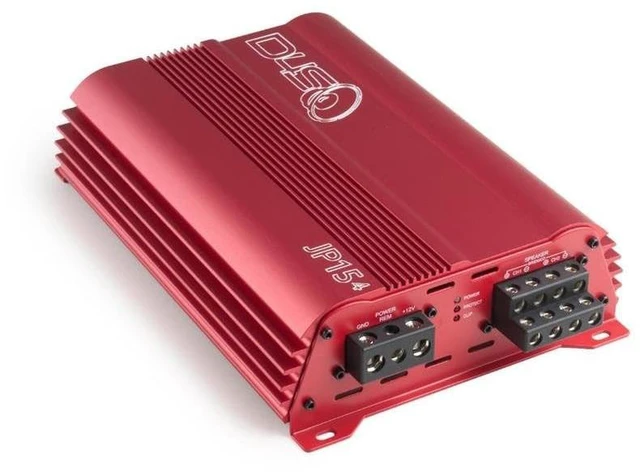 Main image of Down4Sound JP154 Red 1000W RMS 4-Channel Class D Car Audio Amplifier