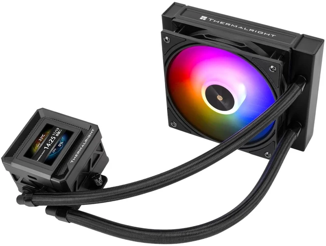 Main image of TR Thermalright FW SE 120 ARGB Black AIO Water Cooler, Liquid CPU Cooler, 2 LCD Screen-320x240 Resolution, 2000RPM High Speed,Compatible with AMD/AM4/AM5 & Intel lga1150/1151/1200/170