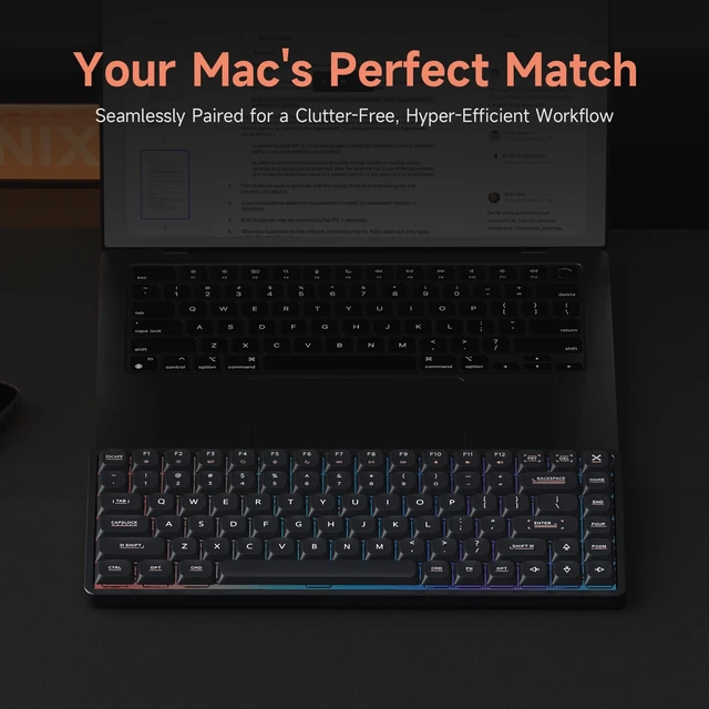 Alt view image 2 of 5 - IQUNIX Magi75 Low Profile Wireless Mechanical Keyboard