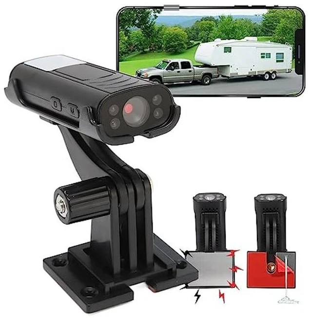 Main image of Reverse Hitch Camera, 1080P Backup Camera, Night Vision Rear View Camera, Motion Detection, Magnetic Adhesive Mount for Cars, RVs, Trucks