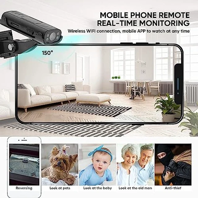 Alt view image 5 of 5 - Reverse Hitch Camera, 1080P Backup Camera, Night Vision Rear View Camera, Motion Detection, Magnetic Adhesive Mount for Cars, RVs, Trucks