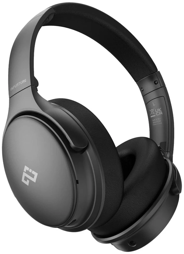 Main image of INFURTURE Over Ear Headphones Active Noise Cancelling Headphones, H1 Wireless Bluetooth Headset, Deep Bass Headset, Low Latency, 90H Playtime, Foldable Headphone for Sport Running Cool Gadgets