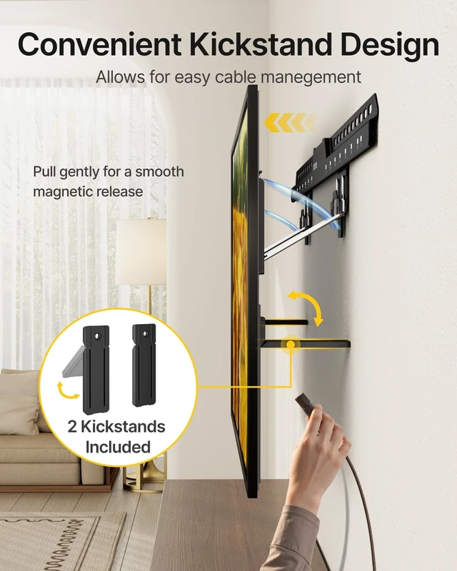 Alt view image 5 of 5 - monTEK 0.35'' Ultra Slim TV Wall Mount for 50-100 Inch Flat & Frame TVs