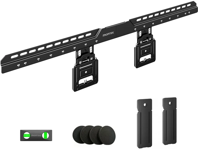 Main image of monTEK 0.35'' Ultra Slim TV Wall Mount for 50-100 Inch Flat & Frame TVs