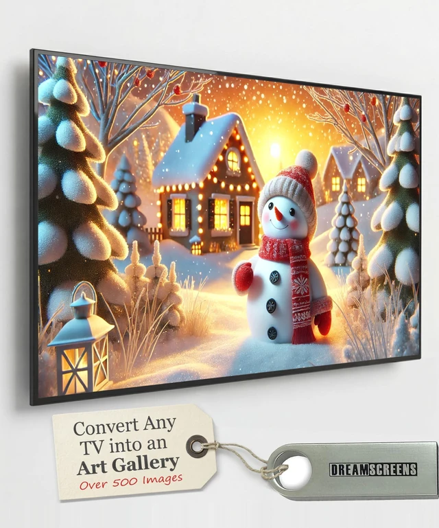 Main image of Dreamscreens Digital Holiday Art USB - Art TV Holiday Edition