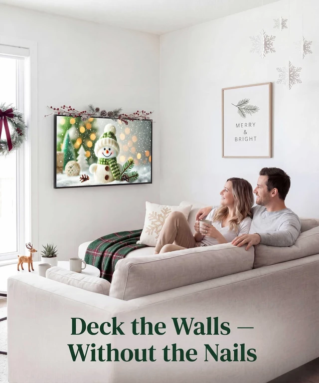 Alt view image 4 of 5 - Dreamscreens Digital Holiday Art USB - Art TV Holiday Edition
