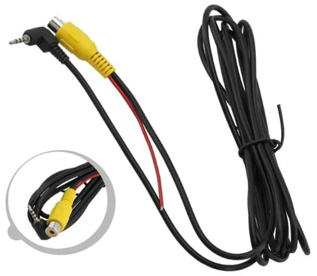 Alt view image 3 of 5 - weevoo Aux 2.5mm to RCA Female Cable with Trigger, Car Aux AV-in Jack to RCA Adapter for GPS Tablet Dash Cam Car DVR Camcorder Reverse Backup Rear View Camera