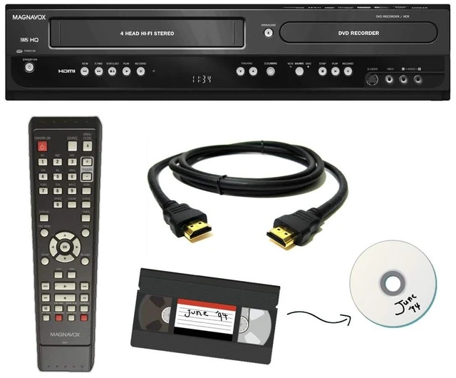 Main image of Magnavox VHS to DVD Recorder VCR Combo w/ Remote, HDMI