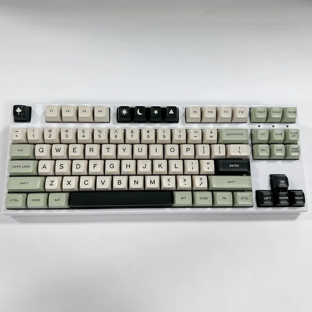 Alt view image 5 of 5 - iRoboosta PBT Keycaps, SA Profile Double Shot Keycap Green 168 Keys Key caps Full Set, Custom Keycaps for Cherry MX Switches Mechanical Keyboard (Matcha Green)