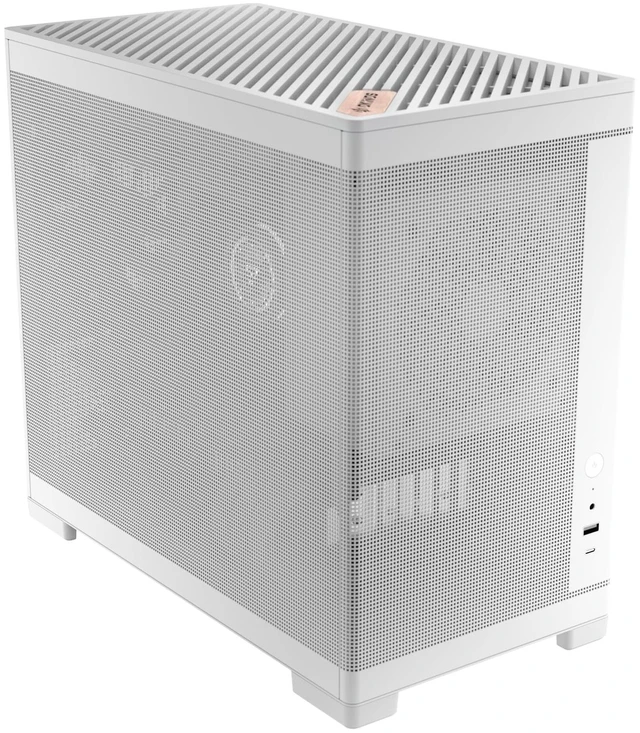 Main image of Okinos MiniArt 4 Micro ATX PC case, 2x120mm Reverse 3 Pin Fans & 1x120mm 3 Pin Fan Pre-Installed, 240mm Radiator Support, Compact MATX Case, Front Mounted PSU, MiniArt Series White