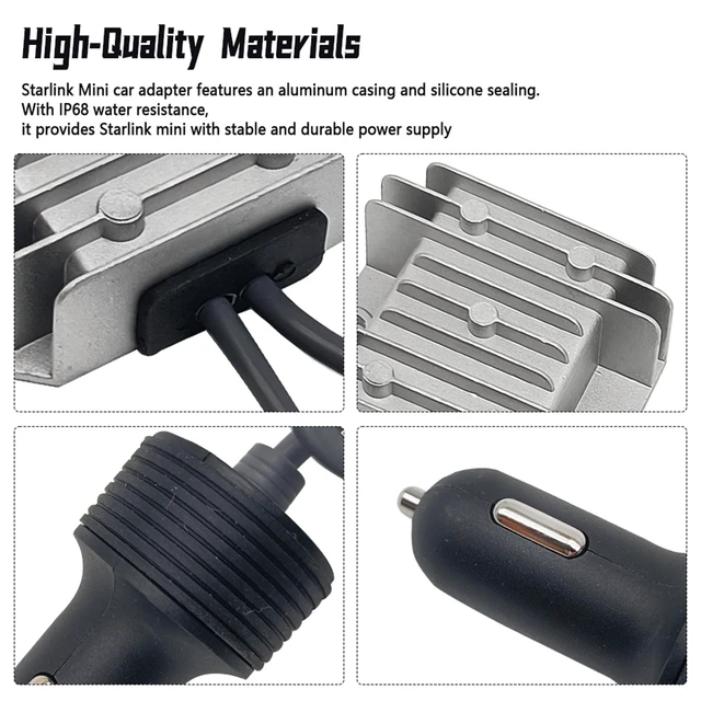Alt view image 3 of 5 - SIDMILE Starlink Mini Cable Car Adapter with Step Up Converter