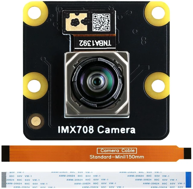 Main image of IMX708 12MP Camera Module, Night Vision Camera (Noir) 120 FOV Auto-Focus, High Dynamic Range (HDR) Includes 15-15pin, 15-22pin Cable Compatible with Raspberry Pi 5/4B+/3B+/3B/Zero
