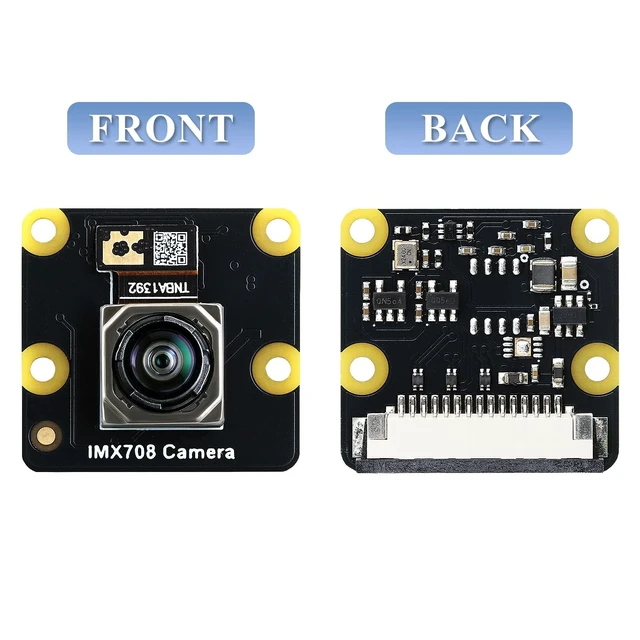 Alt view image 4 of 5 - IMX708 12MP Camera Module, Night Vision Camera (Noir) 120 FOV Auto-Focus, High Dynamic Range (HDR) Includes 15-15pin, 15-22pin Cable Compatible with Raspberry Pi 5/4B+/3B+/3B/Zero