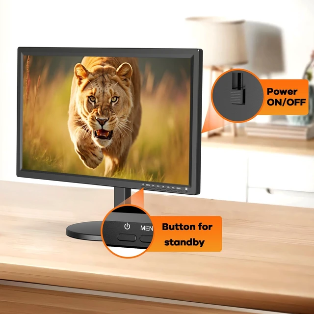 Alt view image 5 of 5 - Erasiny 22 inch TV, Portable TV with Upgraded Antenna, HDMI/USB/AV Input