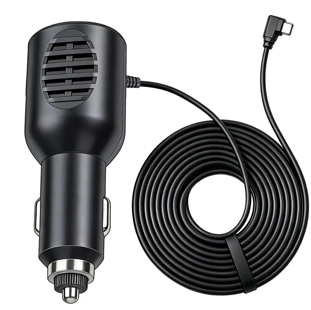 Main image of Car Charger Type-C Adapter for Dash cam, Replacement Vehicle Power Cable Cord
