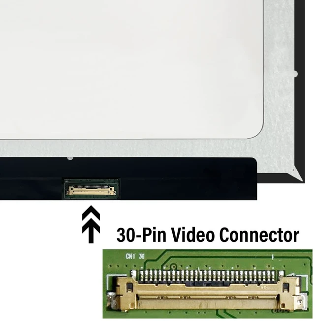 Alt view image 4 of 5 - TFTcenter NV156FHM-N61,NV156FHM-N35,NV156FHM-N48,NV156FHM-N67 Fit Screen Replacement for Lenovo ThinkPad T15 LCD Screen 15.6 inch FullHD 1920x1080 IPS 30Pin Laptop Display Panel (Non-Touch)