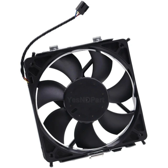 Alt view image 2 of 5 - YesNOPart Chassis Cooling Fan 0J7G7 X176F Replacement for Dell Alienware R12 R11 R10 R9, XPS 8960 8950, Precision 3680 3660 3650, EBT2250