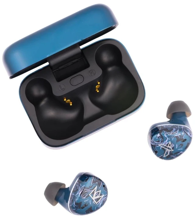 Alt view image 5 of 5 - Noble Osprey HiFi in-Ear Headphones, Bluetooth 6.0 Wireless Earbuds, Hybrid Driver, ANC Noise Canceling Headset, Touch Control, Fast Charging,Blue