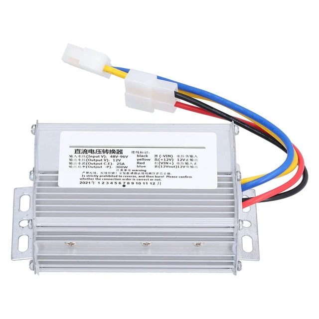 Alt view image 4 of 5 - Fafeicy 48V to 12V DC Step-Down Converter, 25A 300W