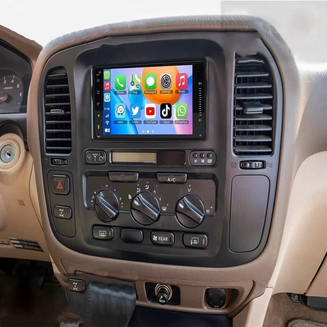 Main image of 7" Android 14 Car Radio for Land Cruiser 100 Series 1998-2007, 4+64G Touch Screen Stereo for Toyota Land Cruiser Head Unit Radio Bluetooth with Wireless Carplay Backup Camera GPS Navi Mirror Li