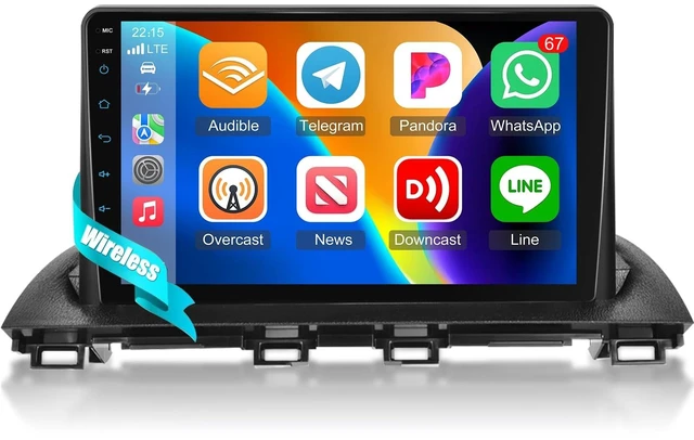 Main image of Volxcereo Car Radio for Mazda 3 2014 2015 2016 2017 2018 2019 with Carplay