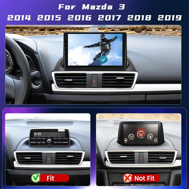 Alt view image 2 of 5 - Volxcereo Car Radio for Mazda 3 2014 2015 2016 2017 2018 2019 with Carplay