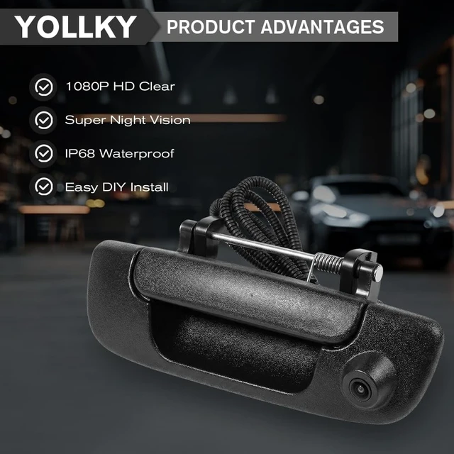 Alt view image 3 of 5 - Tailgate Handle Backup Camera 55276237AA for Dodge Ram