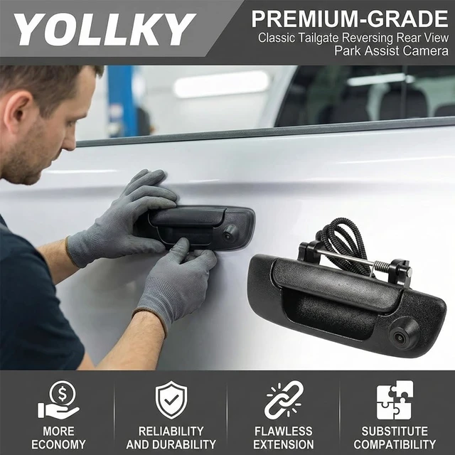 Alt view image 2 of 5 - Tailgate Handle Backup Camera 55276237AA for Dodge Ram