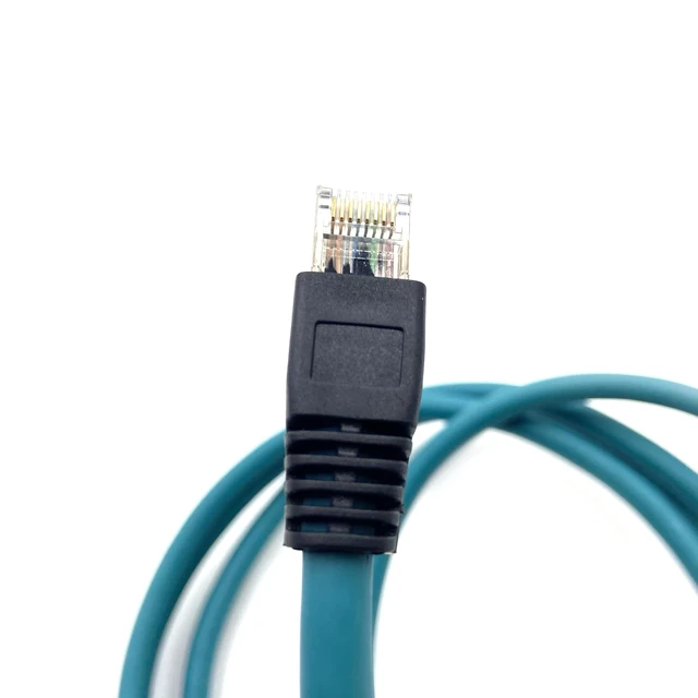 Alt view image 5 of 5 - fozuioh 6.56ft M12 8 Pin X Code Male to RJ45 Male Industrial Ethernet Cable, IP67 Waterproof High Flex Cat6 Shielded Field Wireable Cable Assembly for Automation Application 26AWG 2Meter