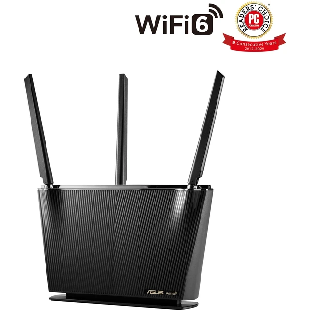 Alt view image 3 of 5 - ASUS AX2700 WiFi 6 Router (RT-AX68U) - Dual Band 3x3 Wireless Internet Router with 4 Gigabit LAN Ports, Trend Micro Lifetime AiProtection, AiMesh Compatible, Parental Control, OFDMA, WAN Agg