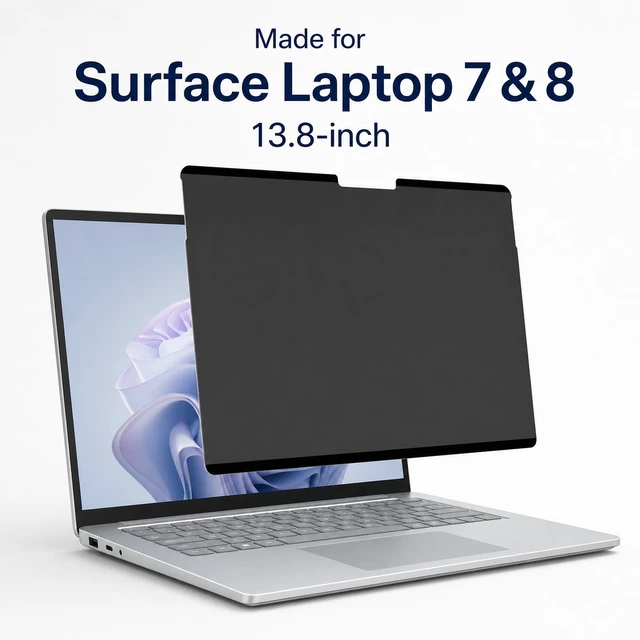 Alt view image 3 of 5 - Megoo MagShield Magnetic Privacy Screen for Surface Laptop 7/8 13.8 Inch