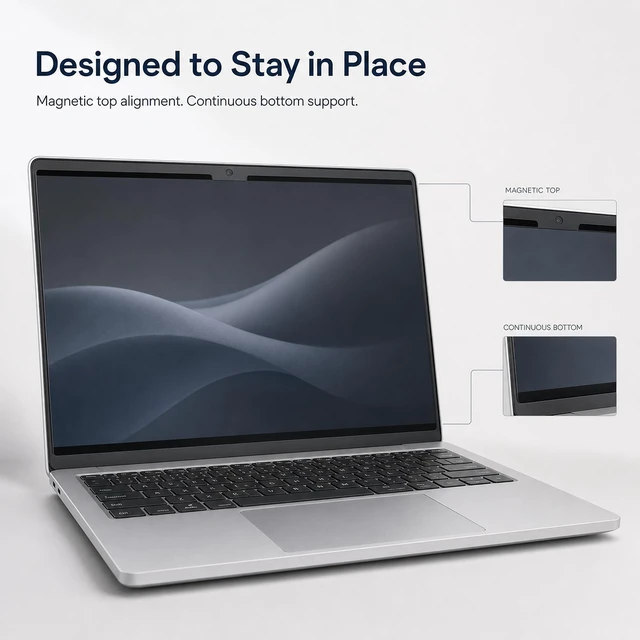 Alt view image 4 of 5 - Megoo MagShield Magnetic Privacy Screen for Surface Laptop 7/8 13.8 Inch
