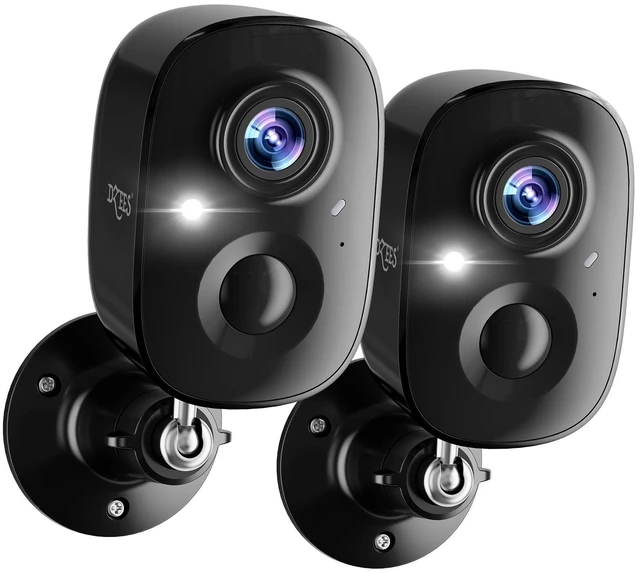 Main image of Dzees 2K Indoor Outdoor Security Cameras Wireless, Battery Powered 2-Pack